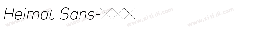 Heimat Sans字体转换